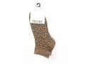  CHAUSSETTES PCSEBBY GLITTER AOP SNEAKER SOCK Beige Chaussettes Femme