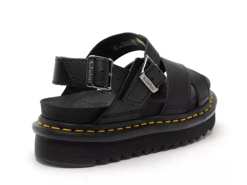 Dr Martens VOSS II Noir Sandales à Talons Femme