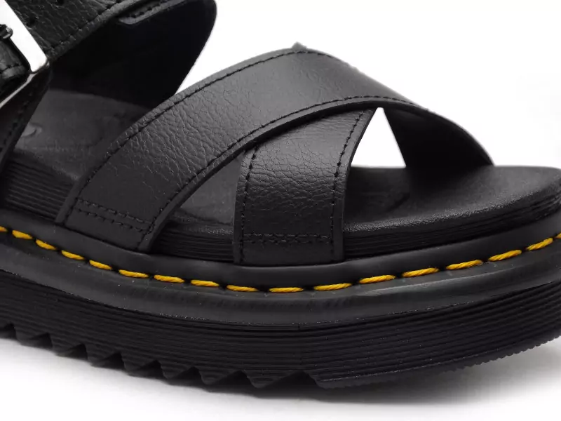 Dr Martens VOSS II Noir Sandales à Talons Femme