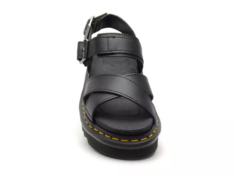 Dr Martens VOSS II Noir Sandales à Talons Femme