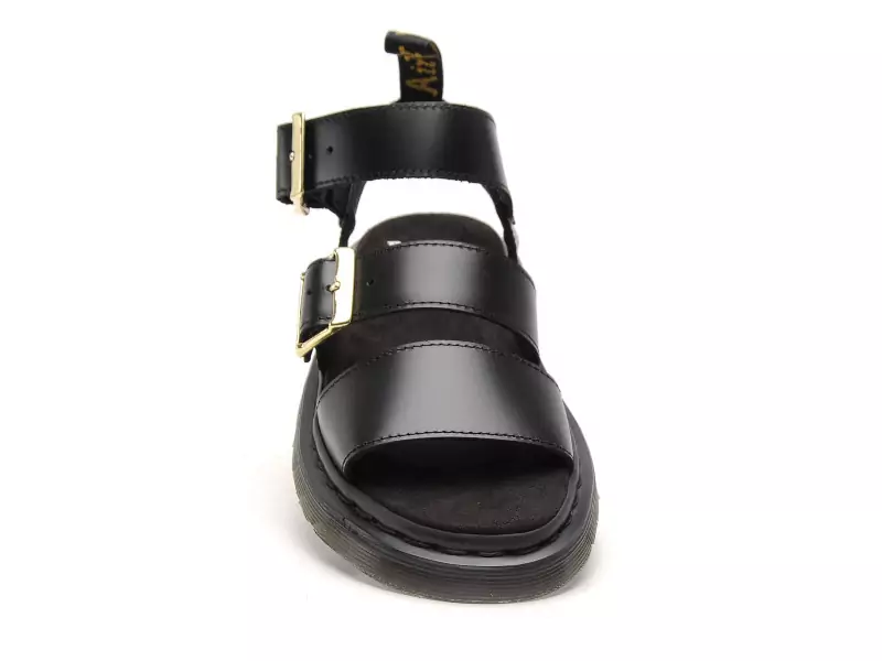 Dr Martens GRYPHON STRAP SANDAL Noir Sandales Plates Femme