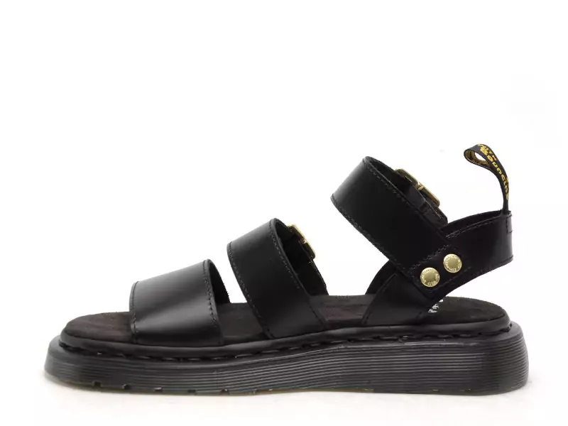 Dr Martens GRYPHON STRAP SANDAL Noir Sandales Plates Femme
