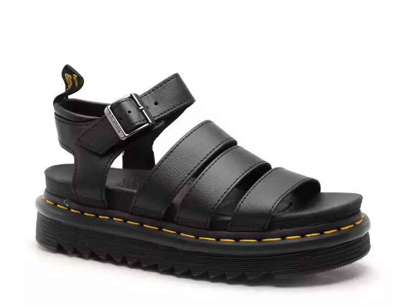 Dr Martens BLAIRE Noir Sandales à Talons Femme