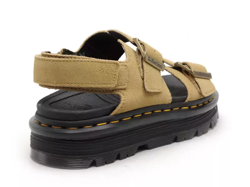 Dr Martens ZEBZAG SANDAL Beige Sandales à Talons Femme