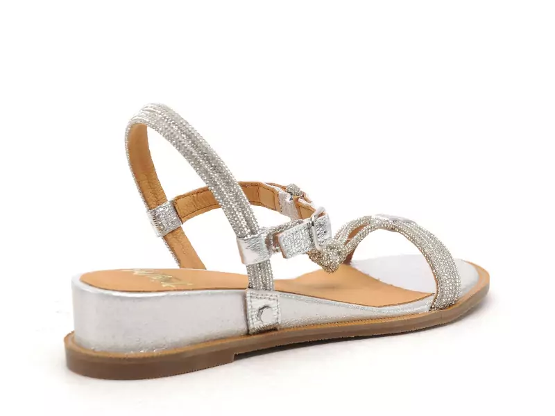 Mamzelle OKAPI Argent Sandales à Talons Femme