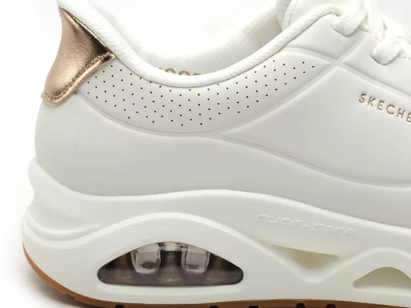 Skechers 190113 UNO Blanc Baskets Basses Femme