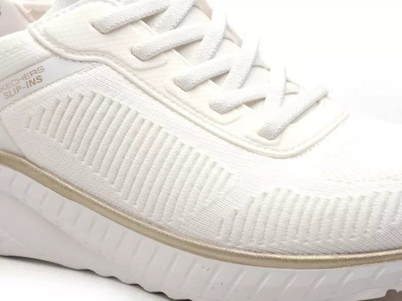 Skechers 117497 BOBS Blanc Baskets Basses Femme