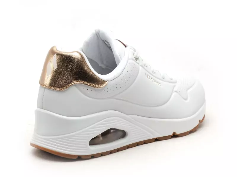 Skechers 177094 UNO Blanc Baskets Basses Femme