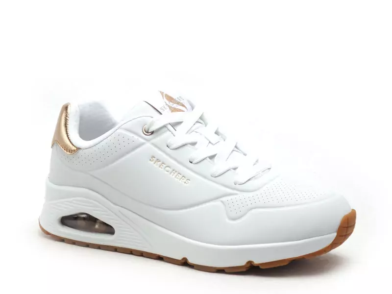 Skechers 177094 UNO Blanc Baskets Basses Femme