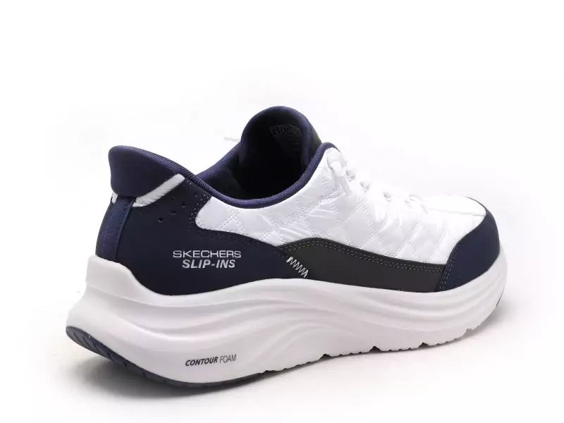 Skechers 232619 COSYFIT Blanc Baskets Basses Homme