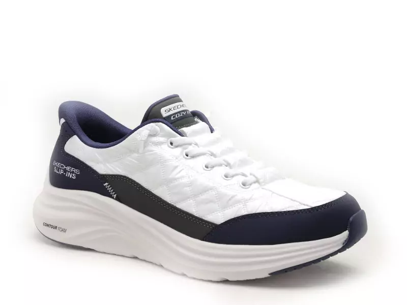 Skechers 232619 COSYFIT Blanc Baskets Basses Homme