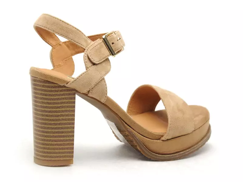Mamzelle JAIN Beige Sandales à Talons Femme