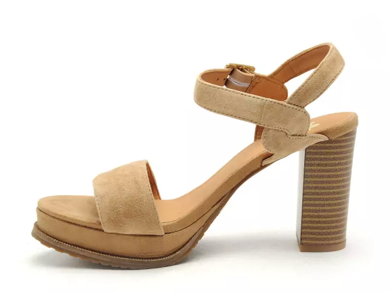 Mamzelle JAIN Beige Sandales à Talons Femme