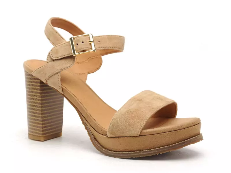 Mamzelle JAIN Beige Sandales à Talons Femme