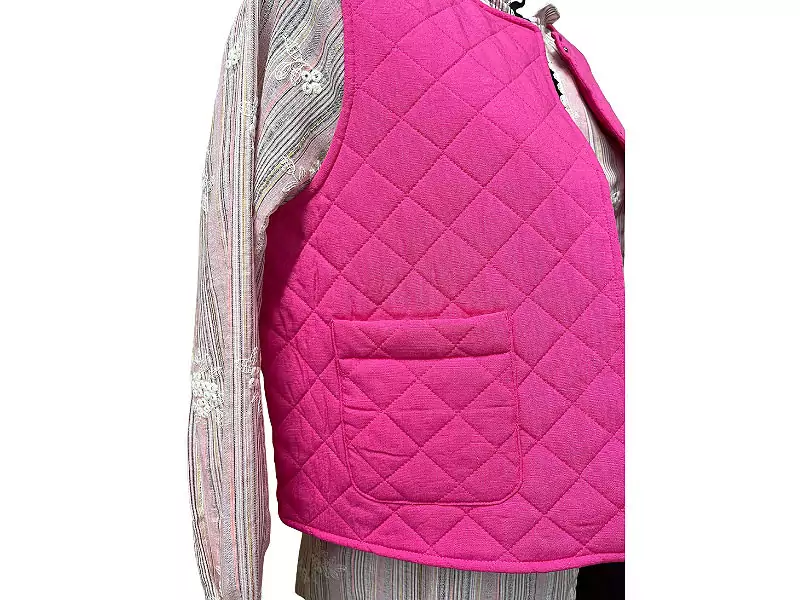 Pieces Gilet Rose SARIA Pulls et Gilets Femme