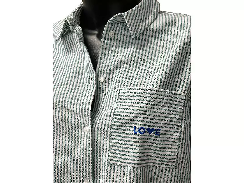 Pieces Chemisier Vert IRENE Chemisiers et Tuniques Femme