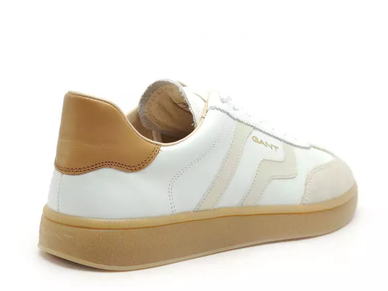 Gant CUZMO CUIR Blanc Baskets Basses Homme