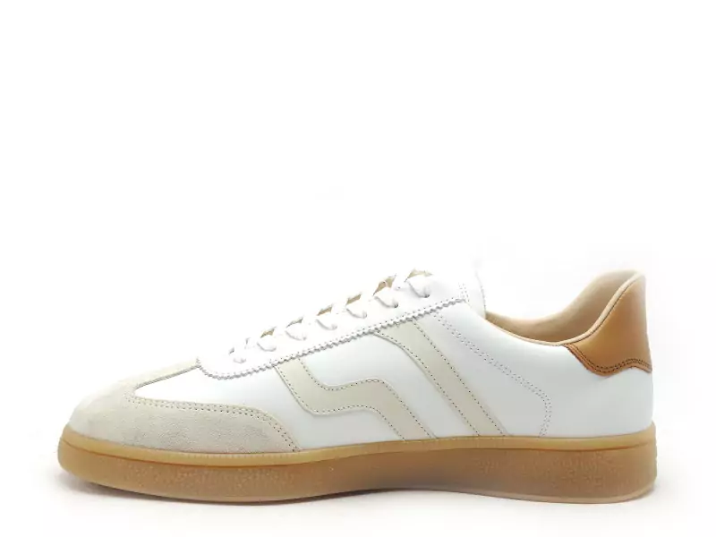 Gant CUZMO CUIR Blanc Baskets Basses Homme