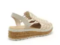 Rieker 62741 Beige Sandales à Talons Femme