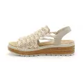 Rieker 62741 Beige Sandales à Talons Femme