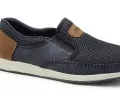 Rieker 11954 Bleu Mocassins Homme