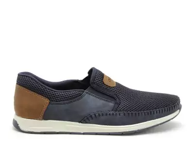 11954 Bleu Mocassins Homme