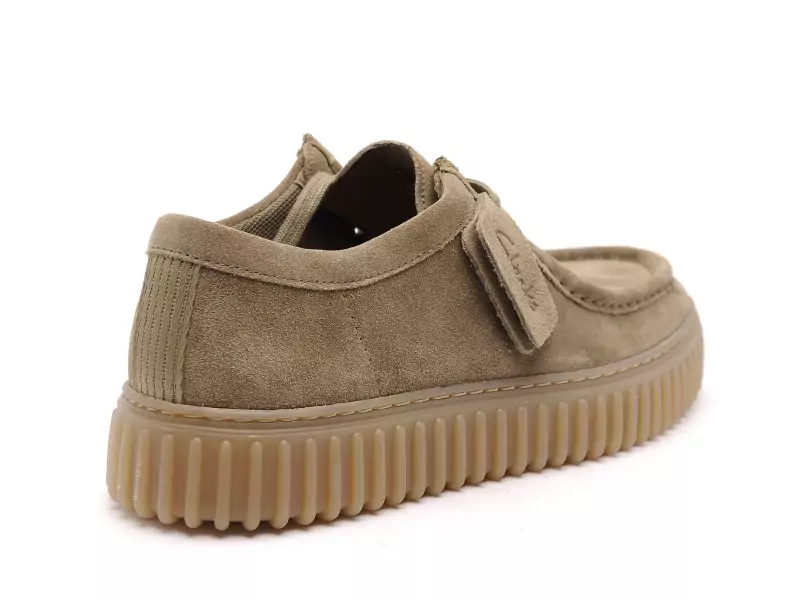 Clarks TORHILL LO Kaki Mocassins Homme