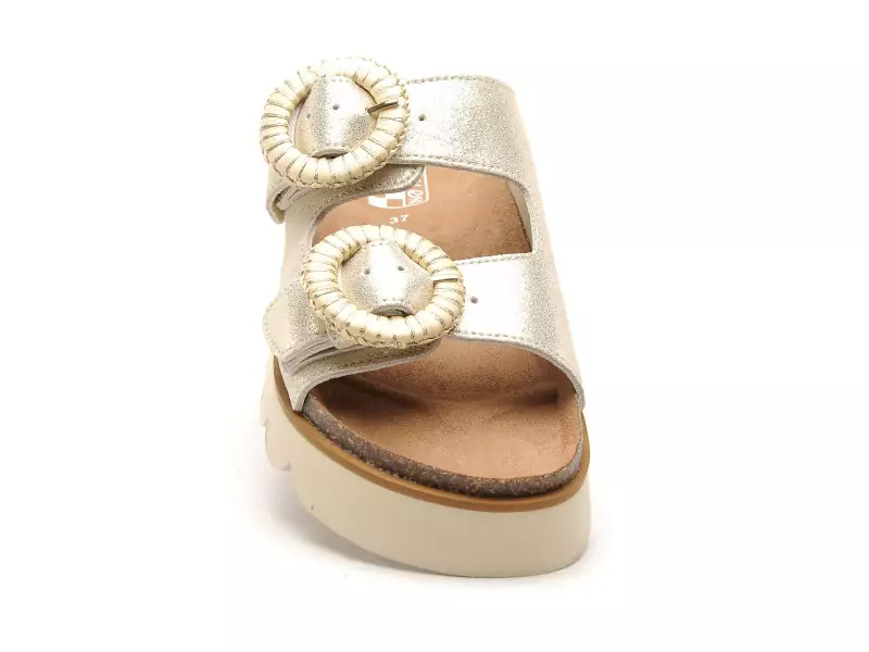 No Name SANDY SLAPE Or Mules et Sabots à Talons Femme