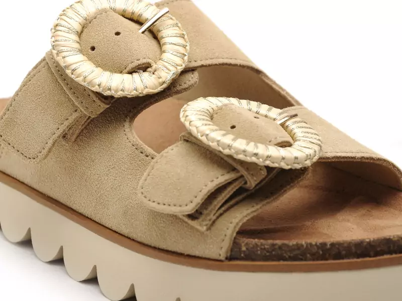 No Name SANDY SLAPE Beige Mules et Sabots à Talons Femme