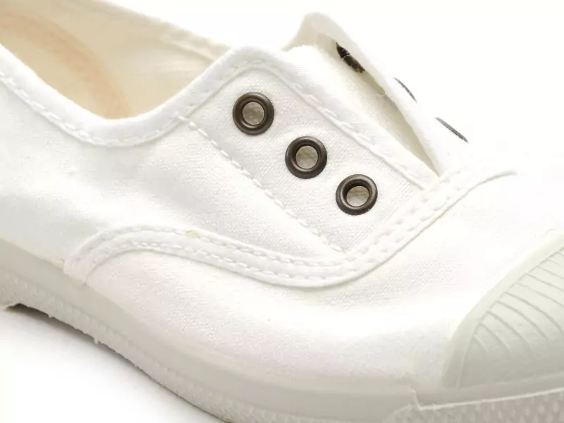 Natural World 470 Blanc Baskets Basses Fille