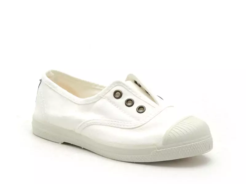 Natural World 470 Blanc Baskets Basses Fille