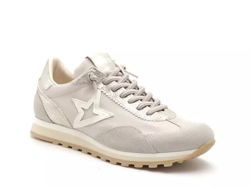 Cetti C1259 SRA Beige Baskets Basses Femme