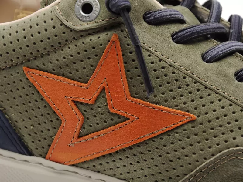 Cetti C1410 Kaki Baskets Basses Homme