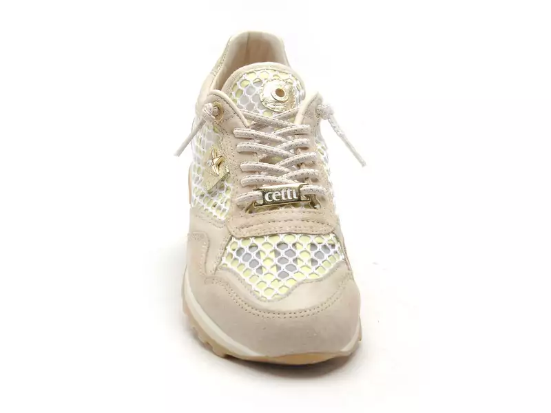 Cetti C848 SRA Beige Baskets Basses Femme
