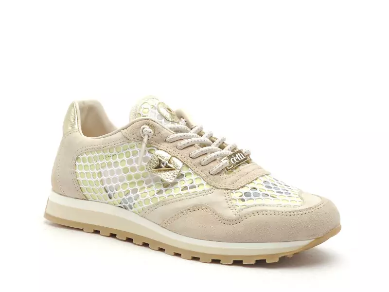 Cetti C848 SRA Beige Baskets Basses Femme