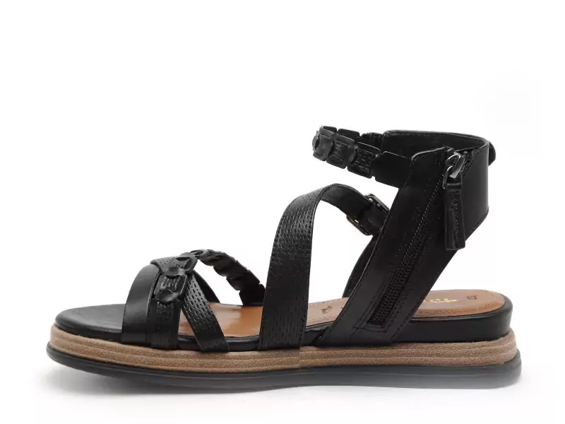 Tamaris 28210 44 Noir Sandales Plates Femme