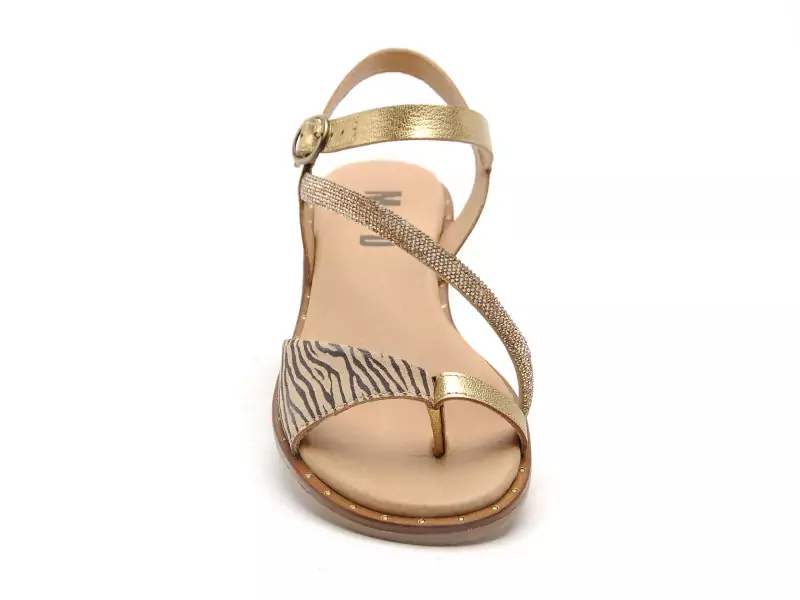 Minka BERENICE Or Sandales Plates Femme