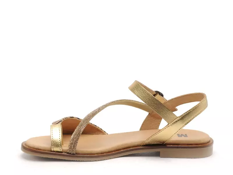 Minka BERENICE Or Sandales Plates Femme