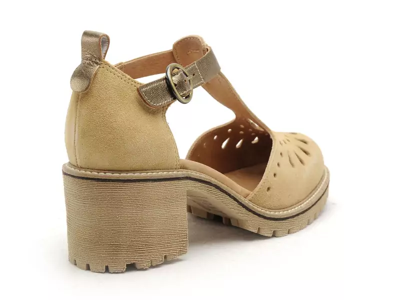 Minka DESTINY Beige Sandales à Talons Femme