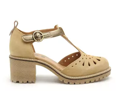 DESTINY Beige Sandales à Talons Femme