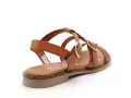  11616 Marron Sandales Plates Femme