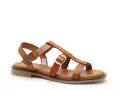  11616 Marron Sandales Plates Femme