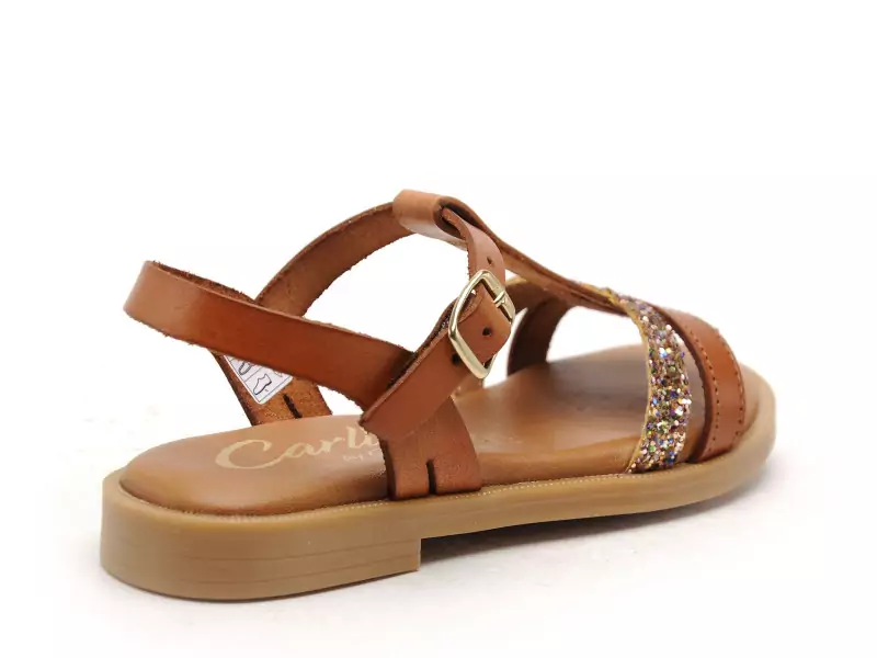 17441 Marron Sandales Fille