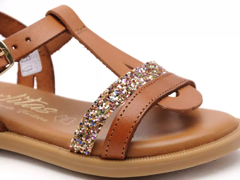  17441 Marron Sandales Fille