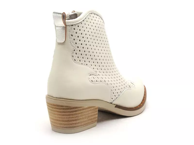 Minka ASIATO Blanc Boots et Bottines à Talons Femme