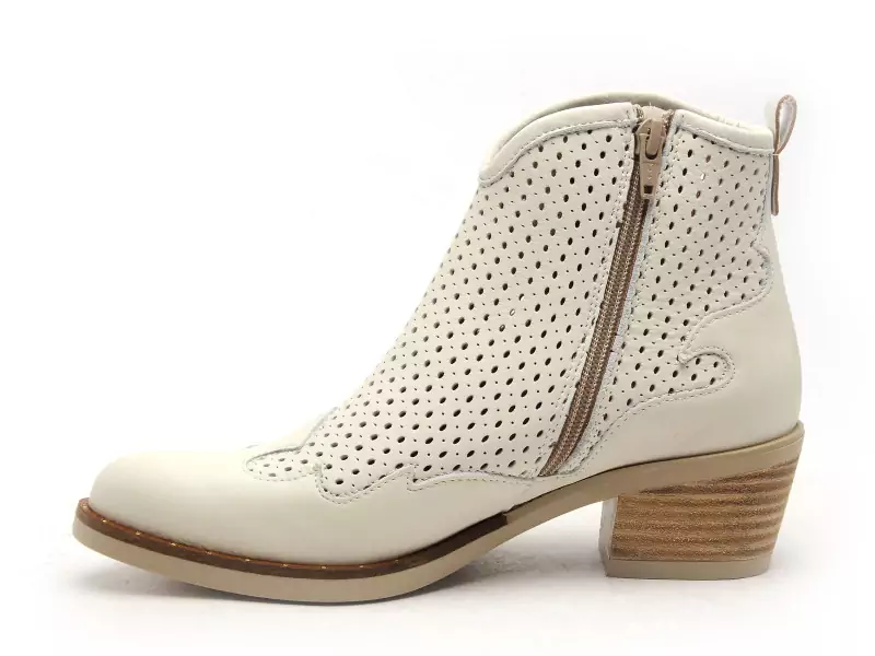 Minka ASIATO Blanc Boots et Bottines à Talons Femme