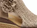 Rieker 63791 Beige Sandales à Talons Femme