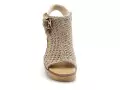 Rieker 63791 Beige Sandales à Talons Femme
