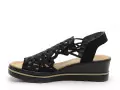 Rieker 67465 Noir Sandales à Talons Femme