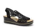 Rieker 67465 Noir Sandales à Talons Femme